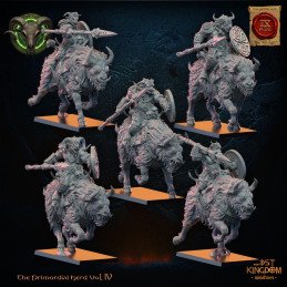 Jinetes de Cuernos Salvajes de Lost Kingdom | Miniaturas impresas en 3D 28mm, 32mm