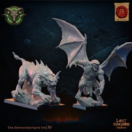 Héroe Gárgola del Rebaño y mascota de Lost Kingdom | Miniaturas impresas en 3D 28mm, 32mm