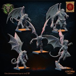 Gárgolas del Rebaño de Lost Kingdom | Miniaturas impresas en 3D 28mm, 32mm