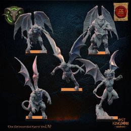 Herd Gargoyles by Lost Kingdom | 28mm, 32mm 3D printed miniatures