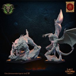 Héroe Gárgola del Rebaño y mascota de Lost Kingdom | Miniaturas impresas en 3D 28mm, 32mm