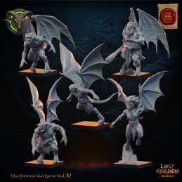 Herd Gargoyles by Lost Kingdom | 28mm, 32mm 3D printed miniatures