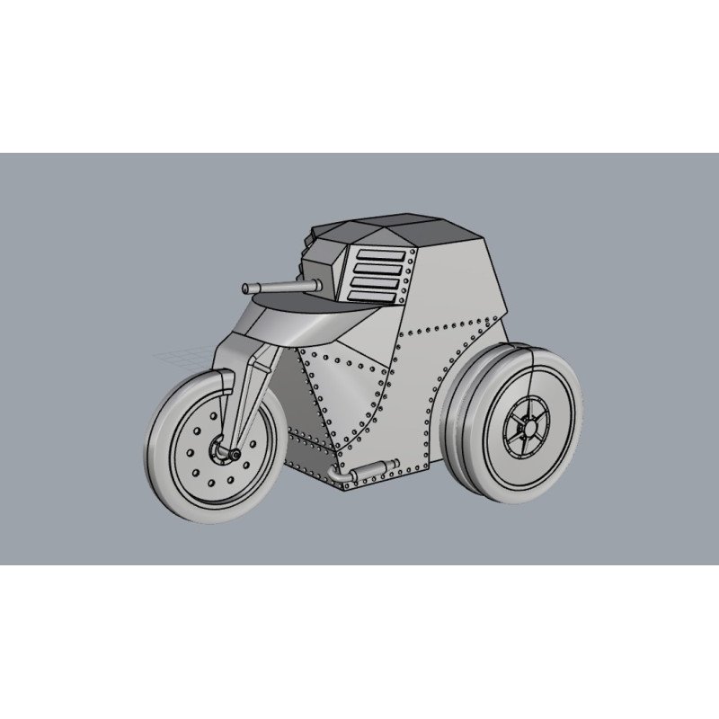 Motoblindomitragliatrice Guzzi | Panzer Printer