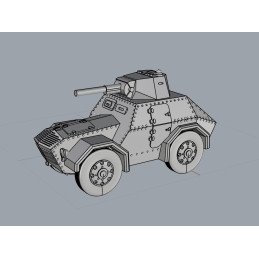 SPA AS43 armoured car | Panzer Printer