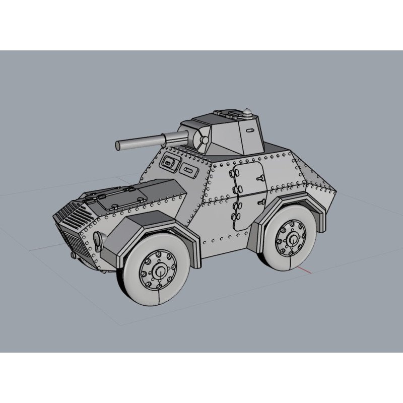 Automóvil blindado SPA AS43 | Panzer Printer