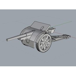 Cannone da 105/28 gun | Panzer Printer