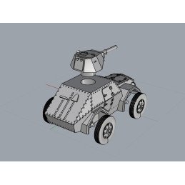 SPA AS43 armoured car | Panzer Printer