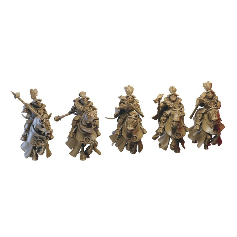 Order of the Wolf Cavalry by Ilhadiel | 28mm, 32mm 3D printed miniatures