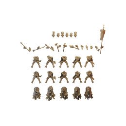Grupo de mando de caballería de la Orden del Lobo de Ilhadiel | Miniaturas impresas en 3D 28mm, 32mm