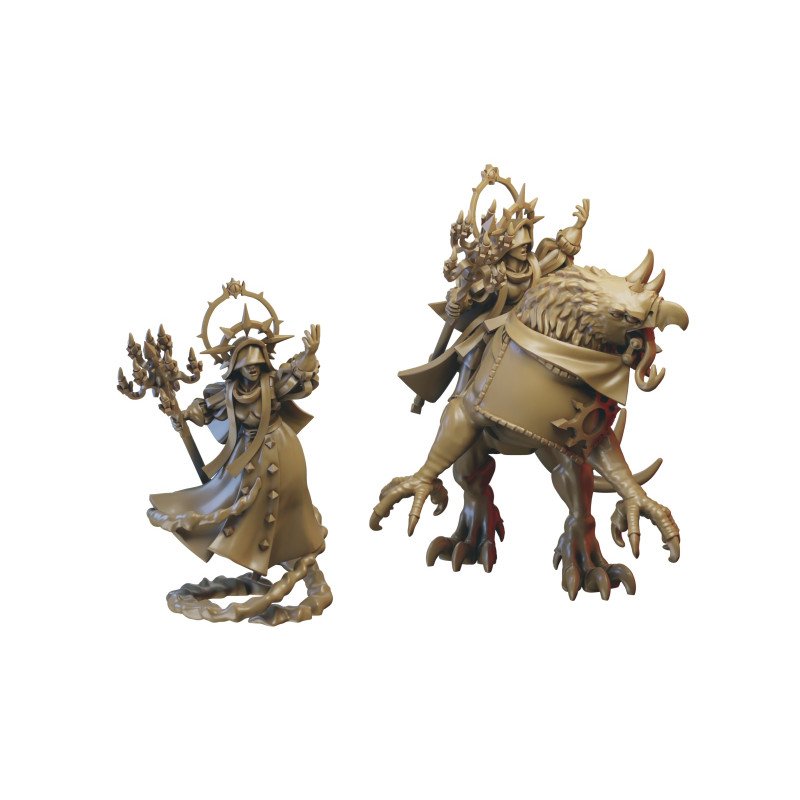 Sacerdotisa a pie de Ilhadiel | Miniaturas impresas en 3D 28mm, 32mm