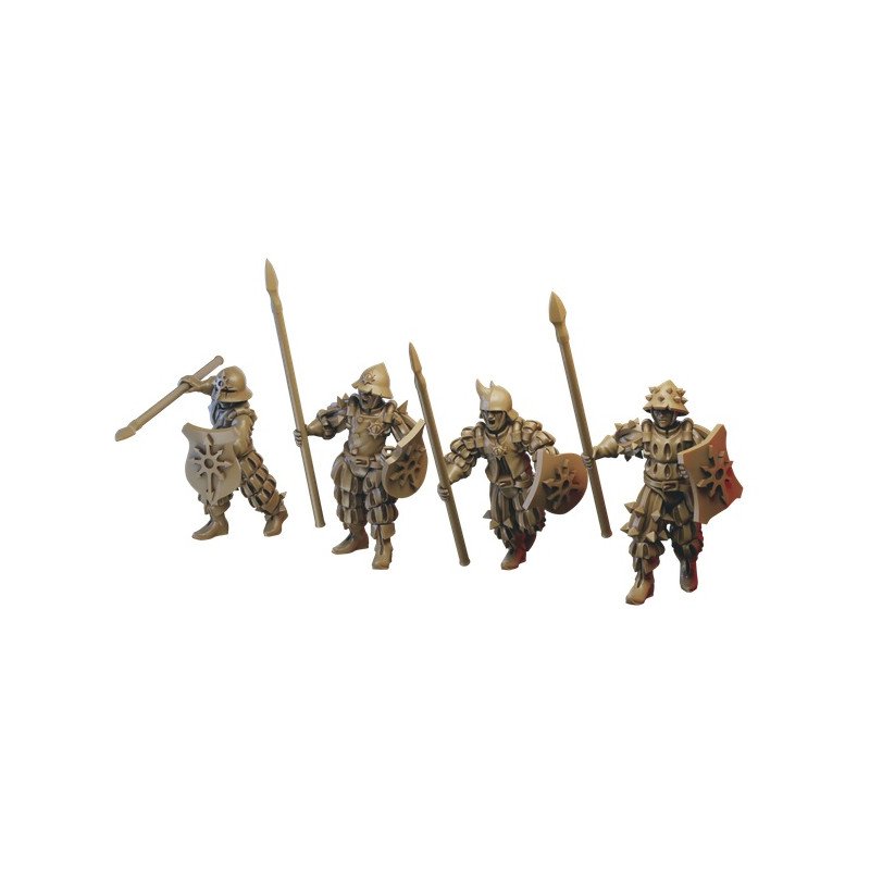 Soldados con lanzas de Ilhadiel | Miniaturas impresas en 3D 28mm, 32mm