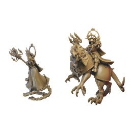 Sacerdotisa en semigrifo de Ilhadiel | Miniaturas impresas en 3D 28mm, 32mm