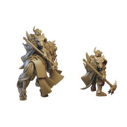 Wolf Captain Mounted by Ilhadiel | 28mm, 32mm 3D printed miniatures