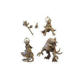 Priestess on Demigriff by Ilhadiel | 28mm, 32mm 3D printed miniatures