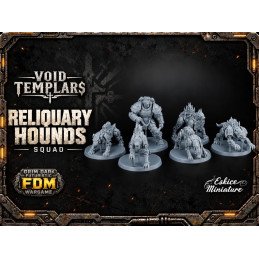 Reliquary Hounds Squad by Eskice Miniatures | 32mm 3D printed miniatures