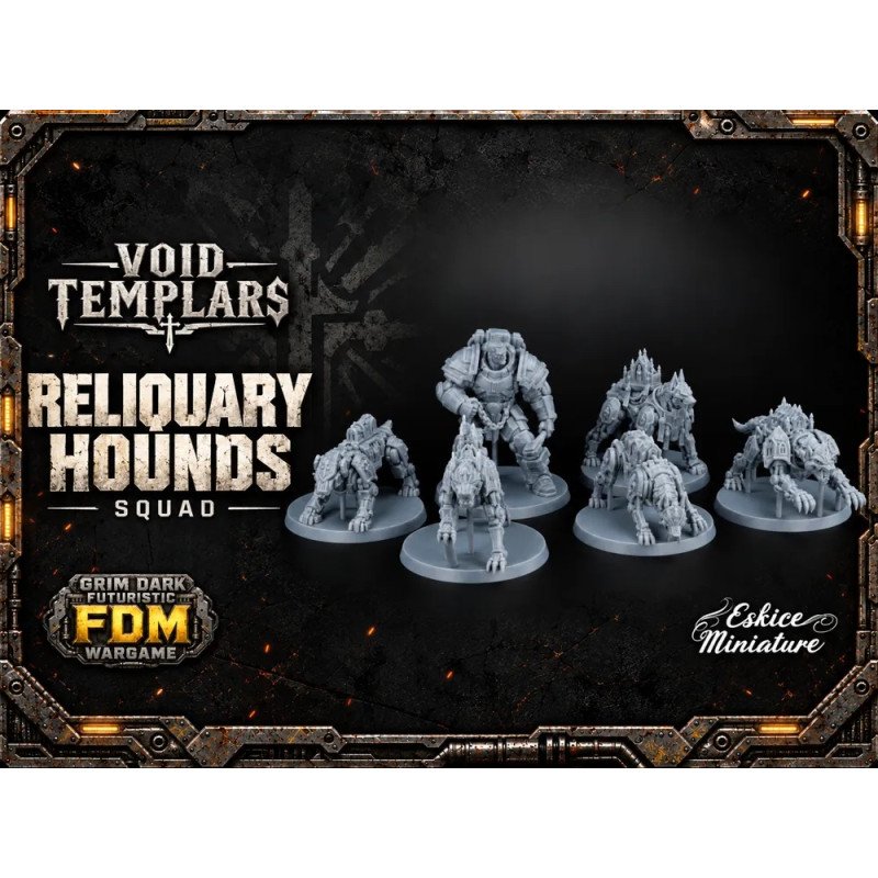 Reliquary Hounds Squad by Eskice Miniatures | 32mm 3D printed miniatures