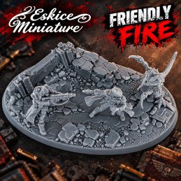 Friendly Fire Diorama by Eskice Miniatures | 32mm 3D printed miniatures