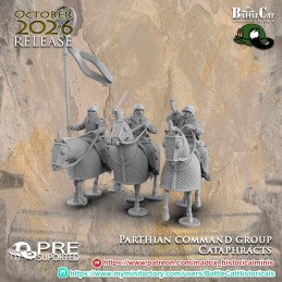 Grupo de mando de catafractos partos de Battle Cat | 28 mm