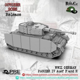 Panzer IV Ausf. F y H de Battle Cat | 28 mm