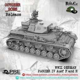Panzer IV Ausf. F and H by Battle Cat | 28 mm