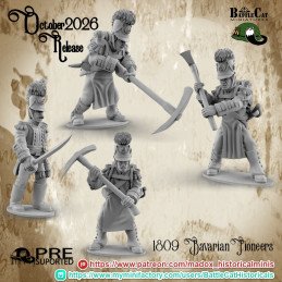 1809 Bavarian Pioneers by Battle Cat | 28 mm