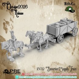 1809 Bavarian Supply Wagon by Battle Cat | 28 mm