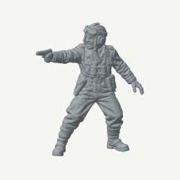 Hungarian Tank Commander on Foot by Eskice Miniatures | 28mm 3D printed miniatures