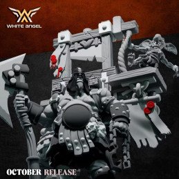 Ogre Executioner by White Angel | 32mm, 28mm 3D printed miniatures