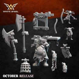 Verdugo ogro de White Angel | Miniaturas impresas en 3D 32mm, 28mm