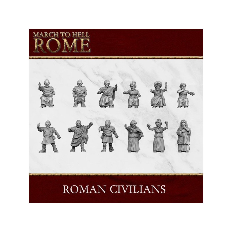 Civilies romanos en pie