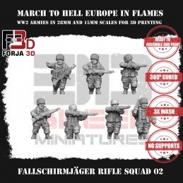 Fallschirmjäger con rifles...