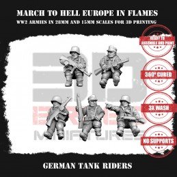 German Tank riders