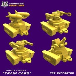 Space Dwarf Train Cars