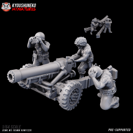 USA M3 105mm WWW Crew